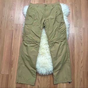 Eddie Bauer Khaki Convertible Cargo Hiking Pants 30x32 (Fits more like 28X30)